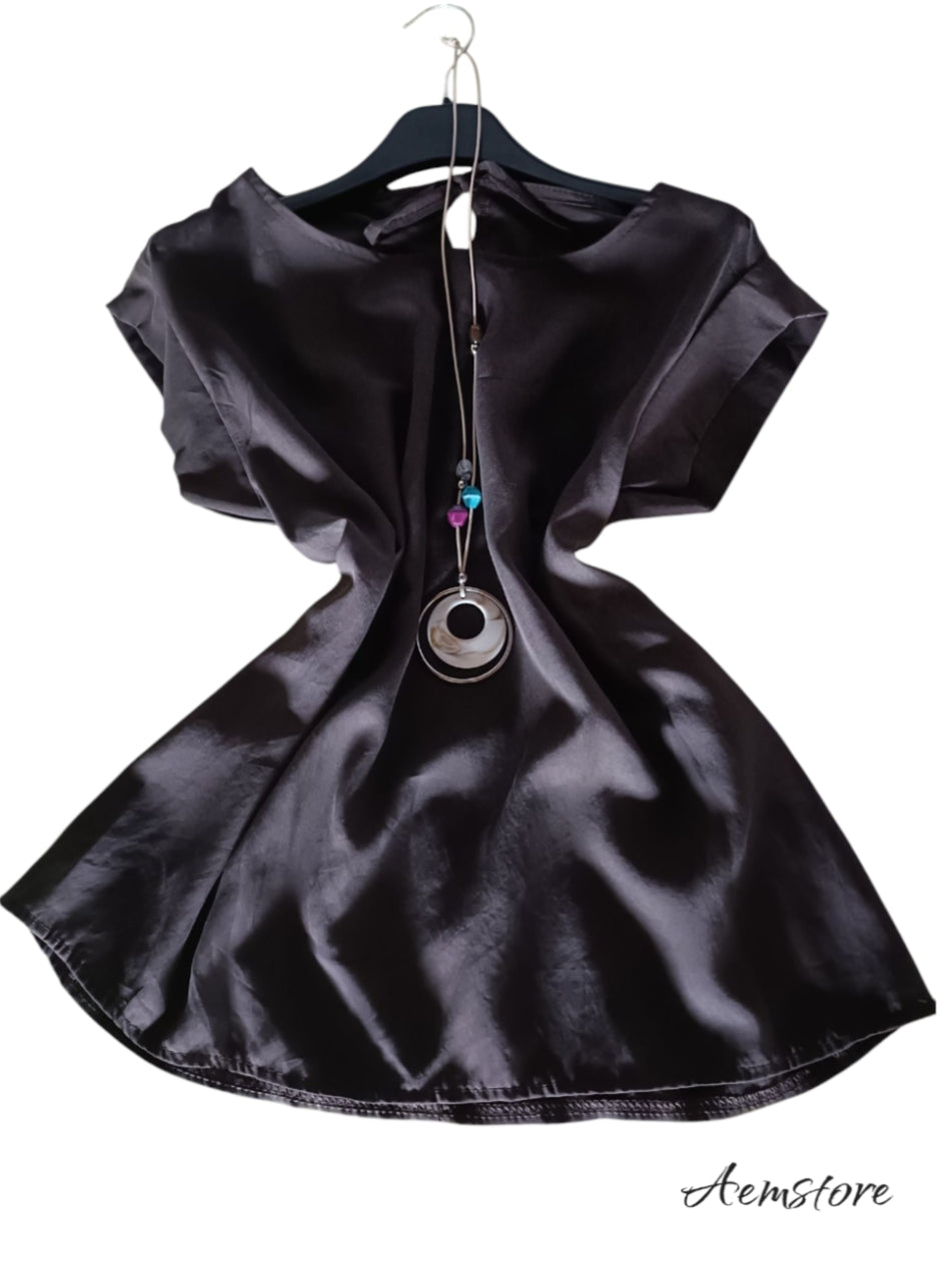 T-shirt leggermente smanicato