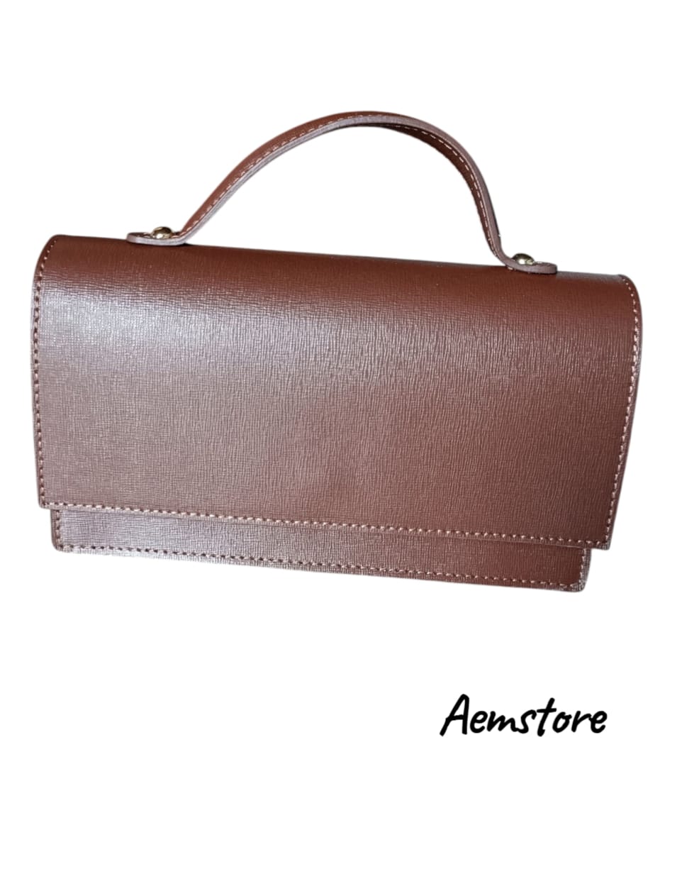 Borsa a bauletto vera pelle
