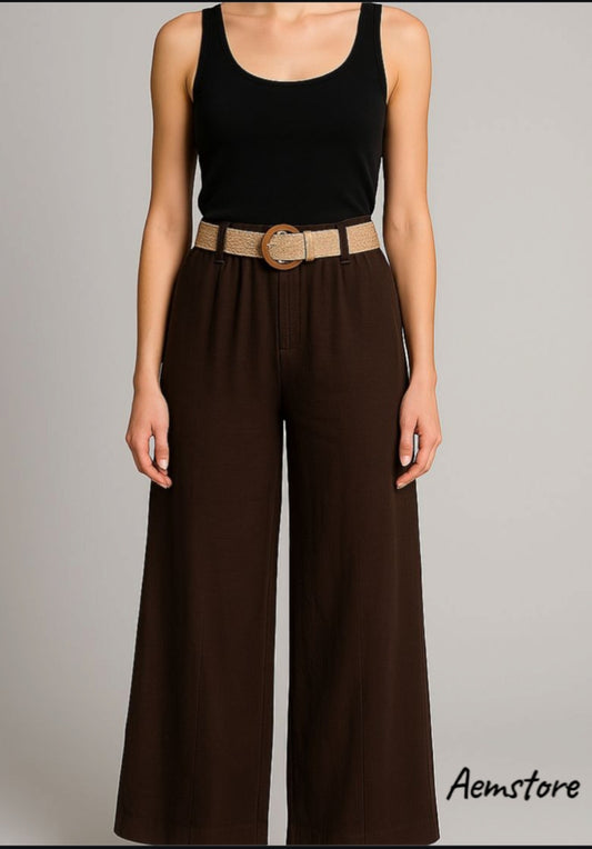 Pantaloni a gamba largha