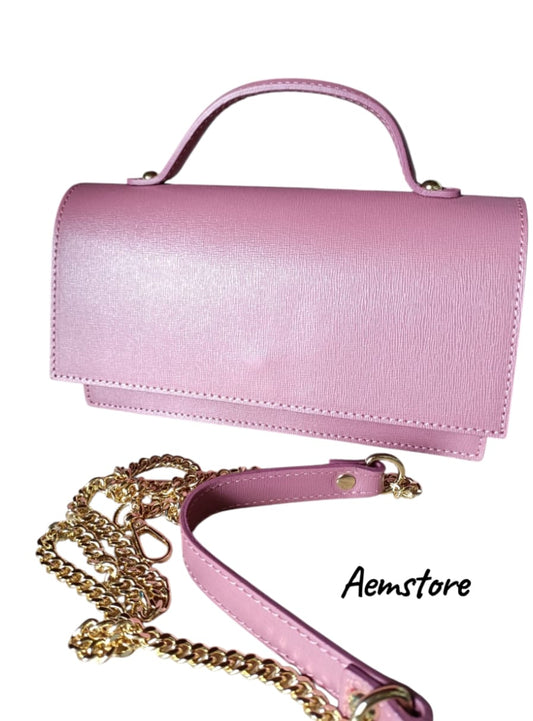 Borsa a bauletto vera pelle