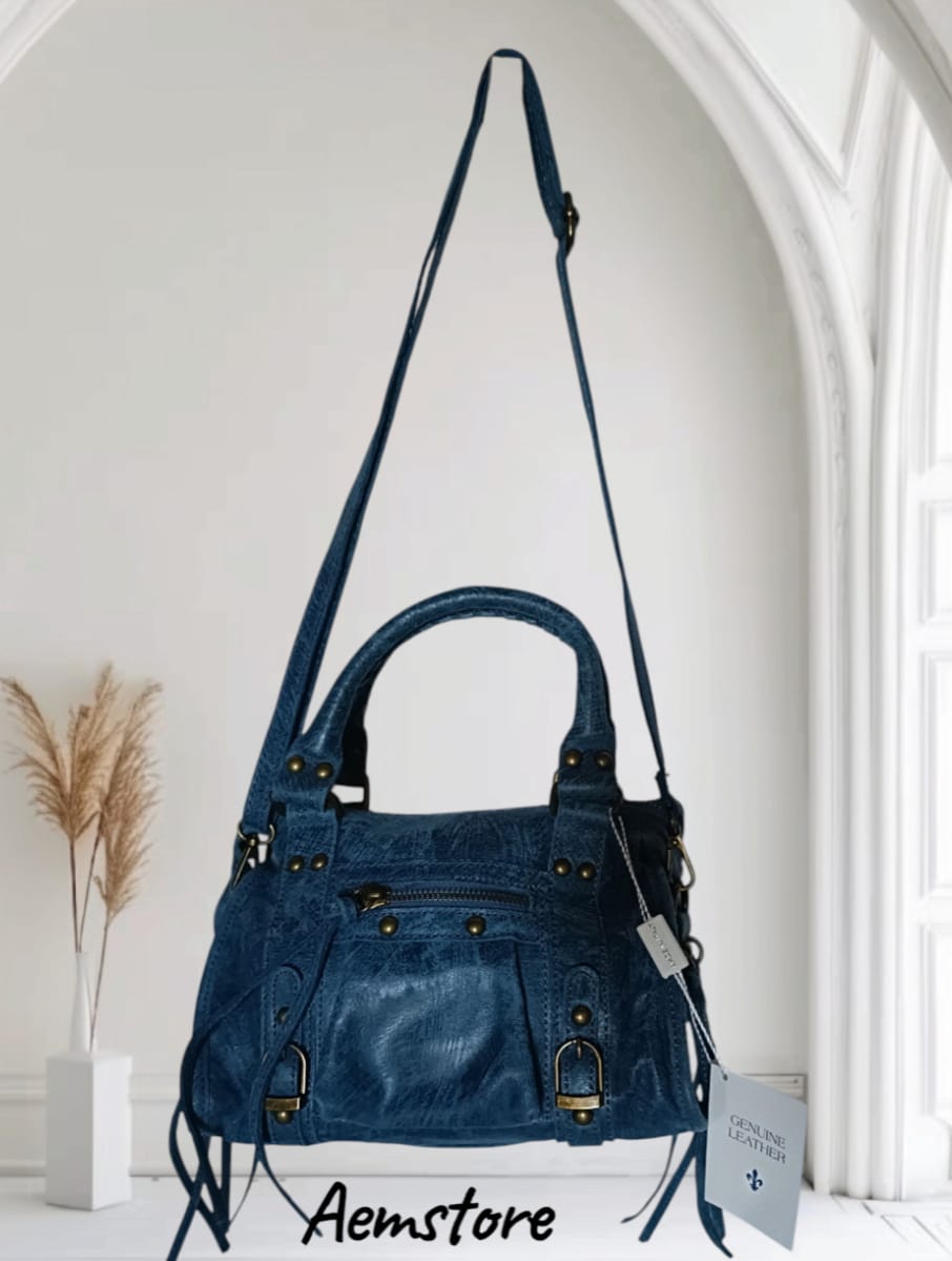 Borsa di vera pelle